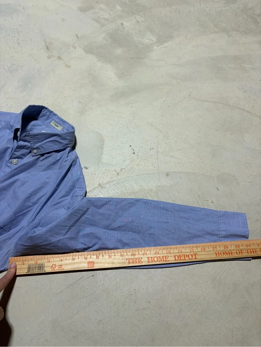 J. Crew secret wash shirting Men's Blue cotton Button-Down Shirt small slim